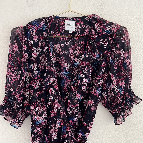 Misa Los Angeles Sheer Solenn Dress - Picture 11 of 13